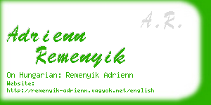 adrienn remenyik business card